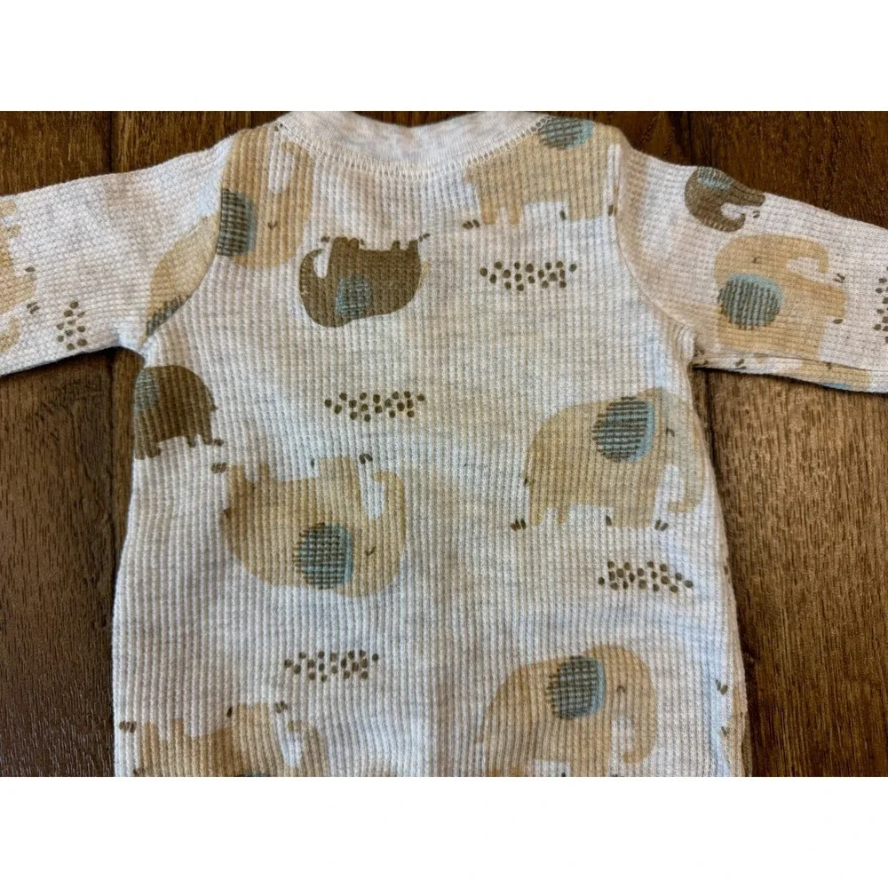 Carters Preemie Baby Boy Sleeper Outfit Romper Cotton Doll Neutral Colors Animal